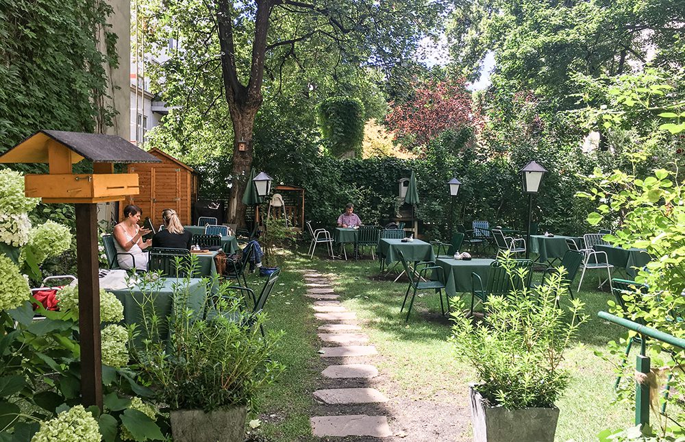 The (secret) Garten Cafe your summer oasis of calm vienna würstelstand